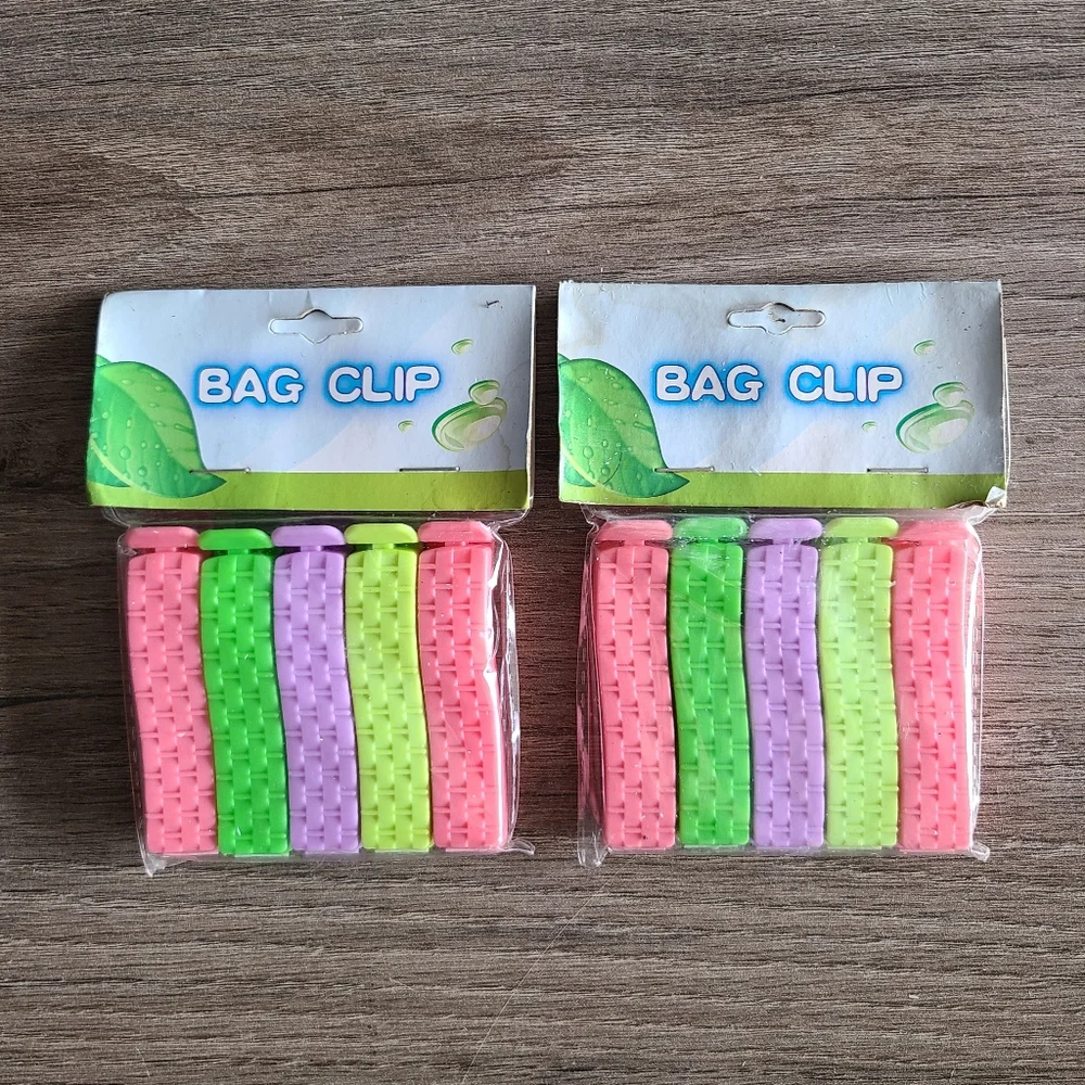 Colorful Bag Clips Set, Kitchen Essentials, Bag Clips, Organization